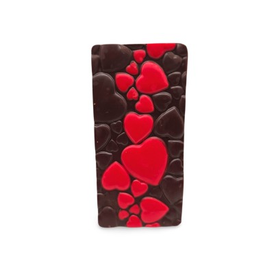 Tablette St Valentin au chocolat noir